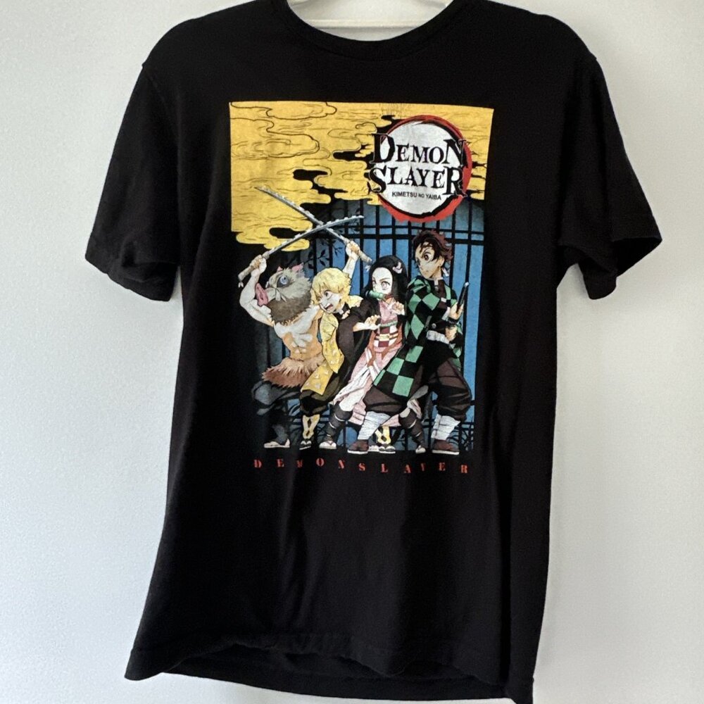 Demon Slayer Tanjiro, Nezuko, Zenitsu & Inosuke Group T-Shirt‎ Unisex M Medium